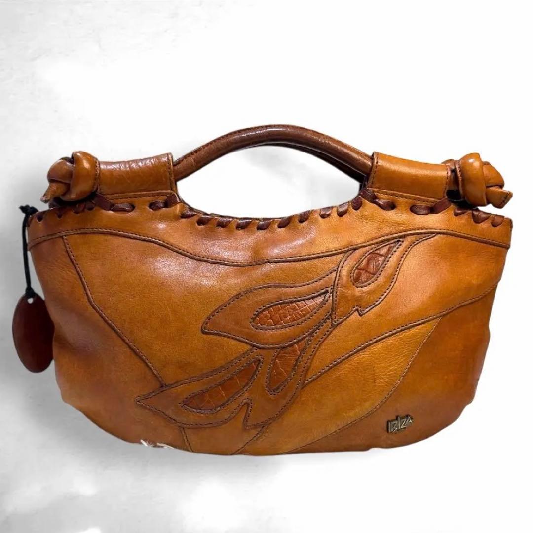 希少✨青山IBIZA イビサ バッファローレザー パッチワーク