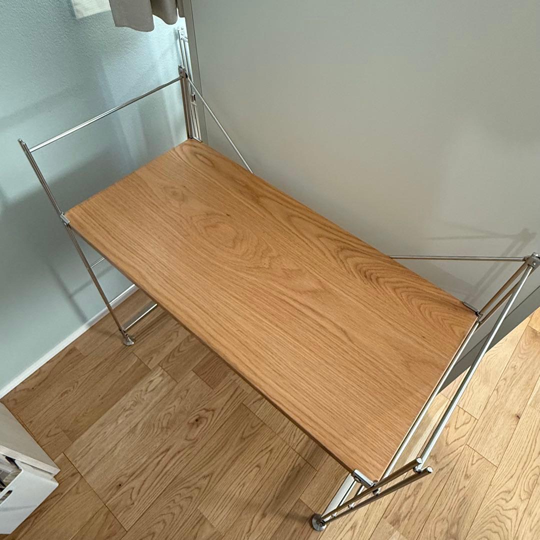 無印良品 ステンレスユニットシェルフ デスク