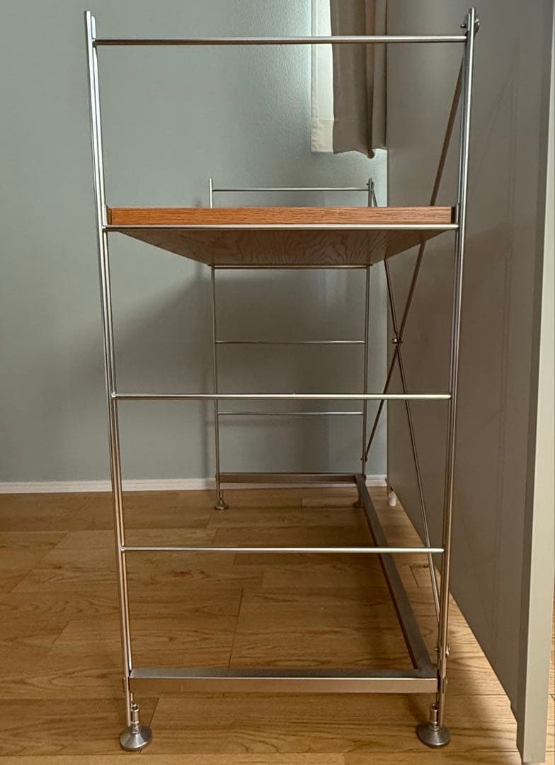 無印良品 ステンレスユニットシェルフ デスク