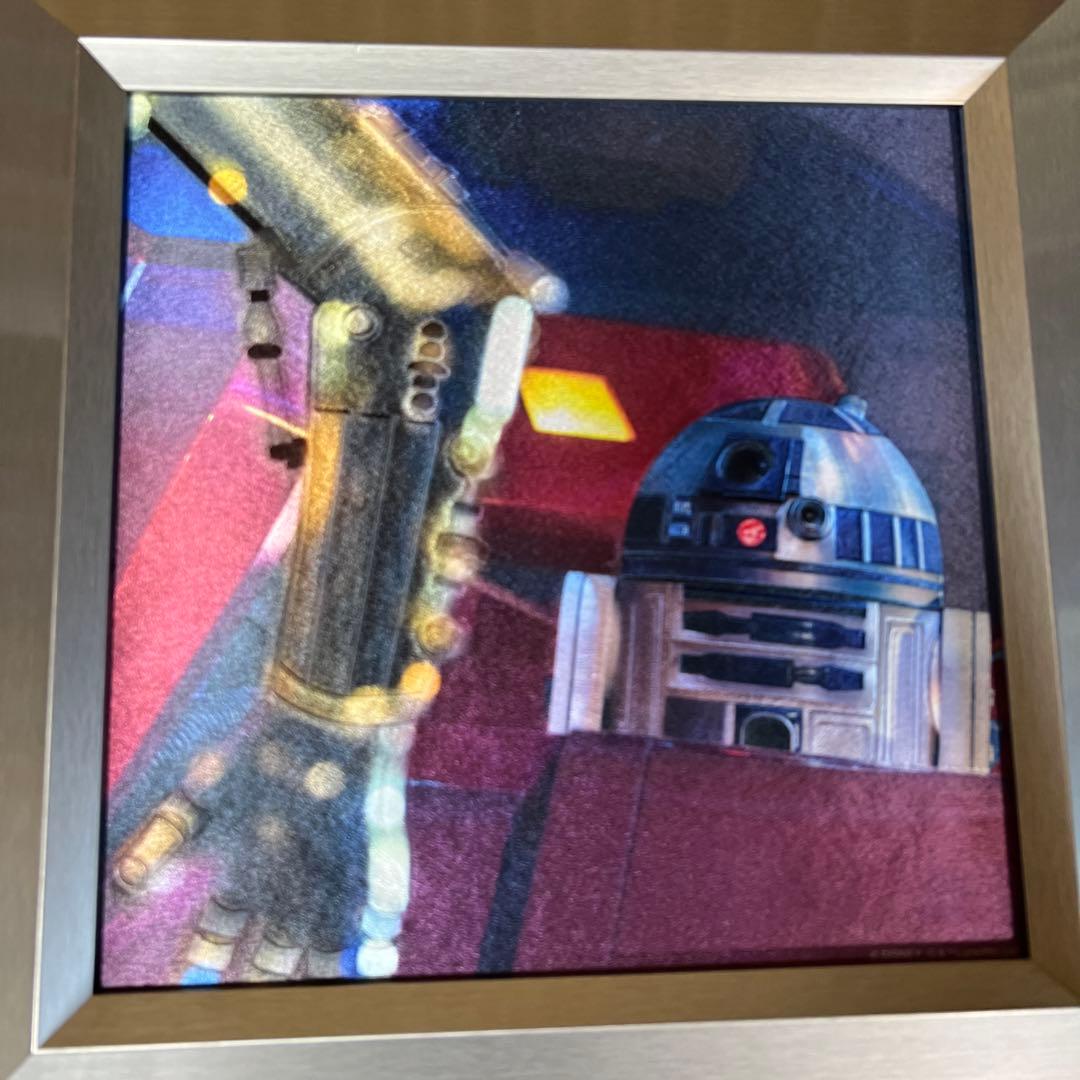 スターウォーズ　絵画　r2d2 ディズニーシー　2017年製　C3PO R2D2