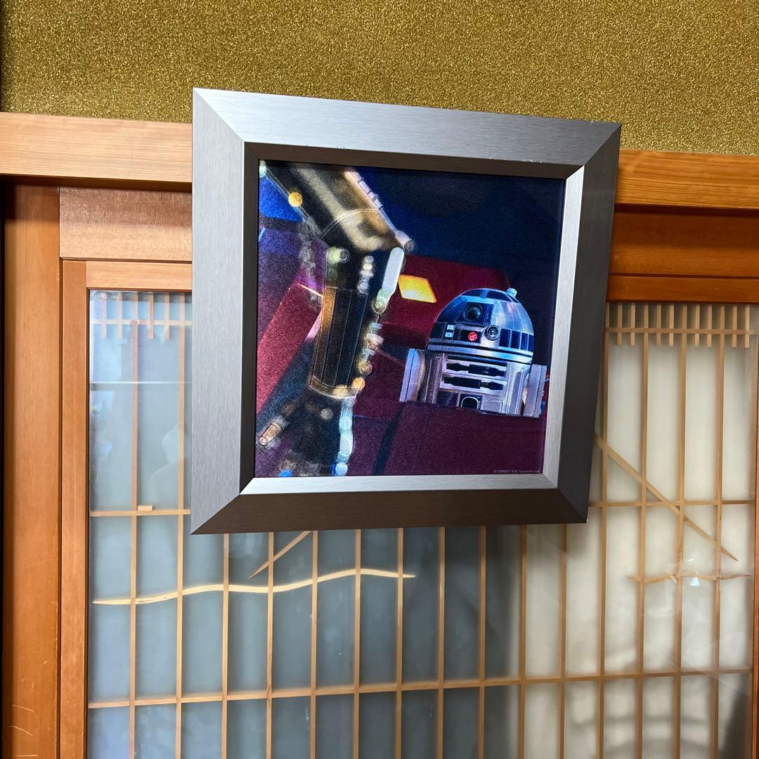 スターウォーズ　絵画　r2d2 ディズニーシー　2017年製　C3PO R2D2