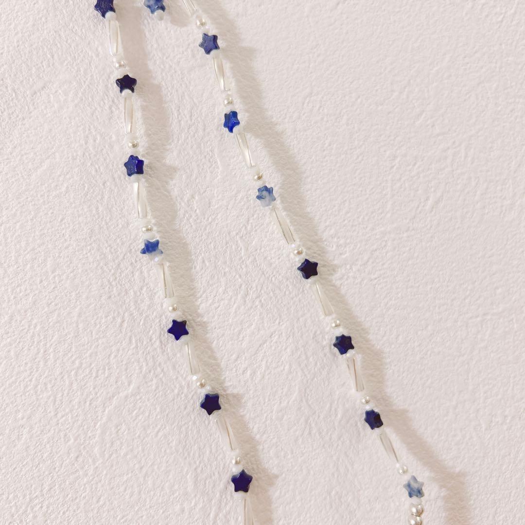 no.404／a'moureveビーズネックレス　ハンドメイド