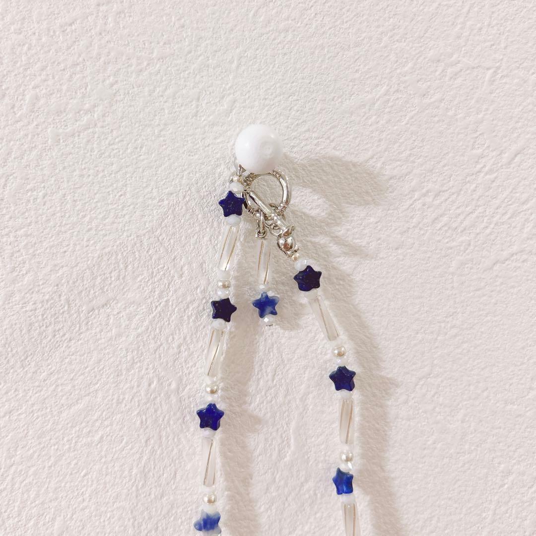 no.404／a'moureveビーズネックレス　ハンドメイド