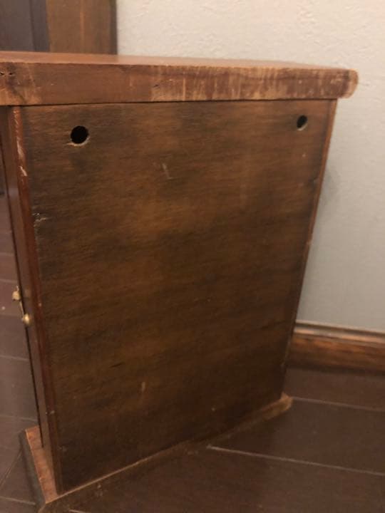 アンティーク鍵掛け　薔薇の絵