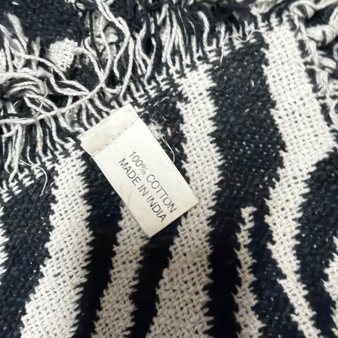 シマウマ柄 マルチカバー ソファカバー ヴィンテージラグ 140x118