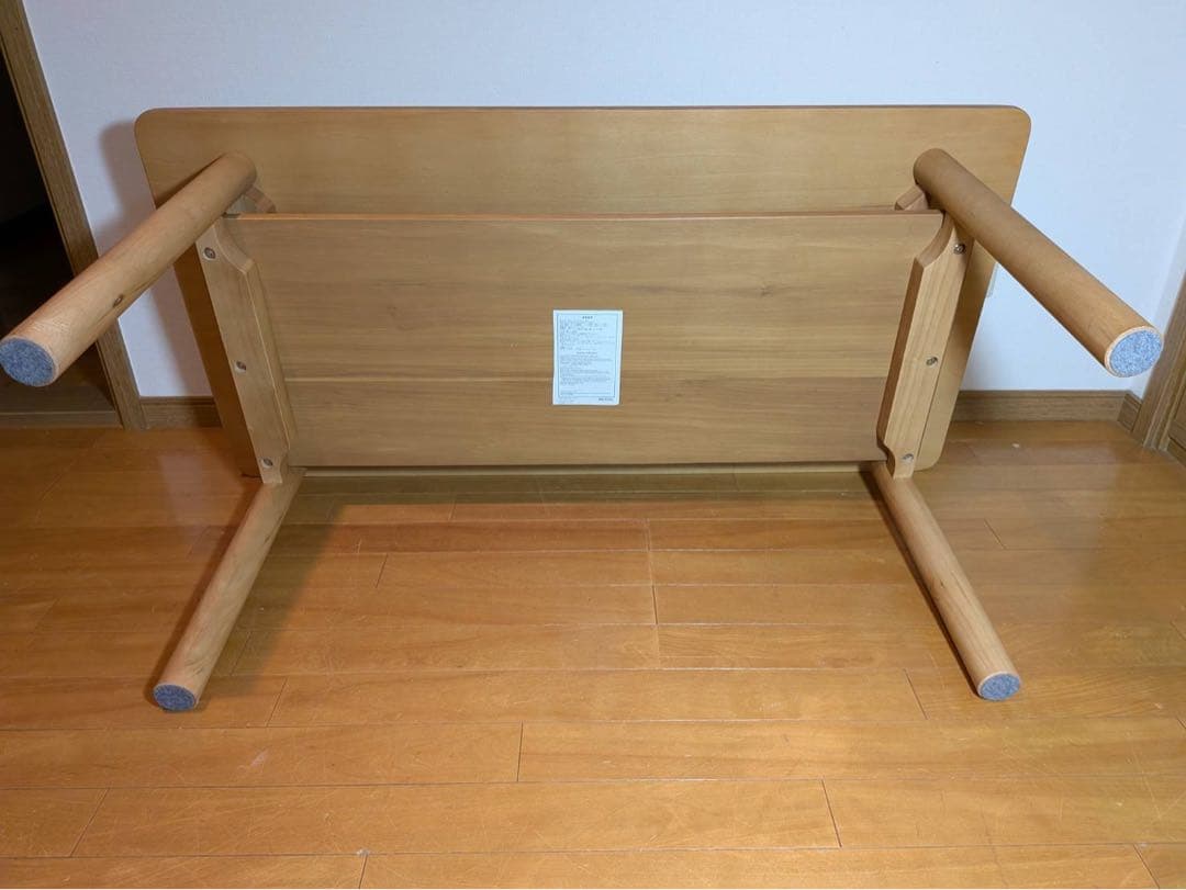 ■送料込■無印良品 木製ミドルテーブル オーク材 ローテーブル センター机