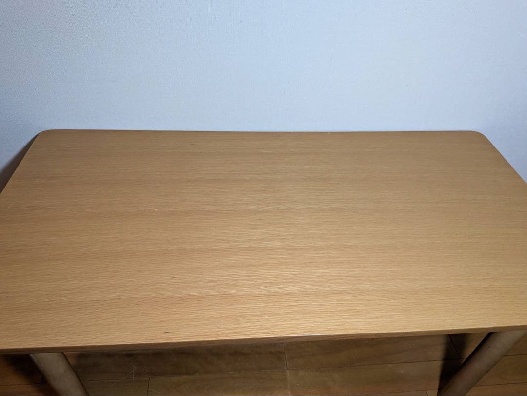 ■送料込■無印良品 木製ミドルテーブル オーク材 ローテーブル センター机