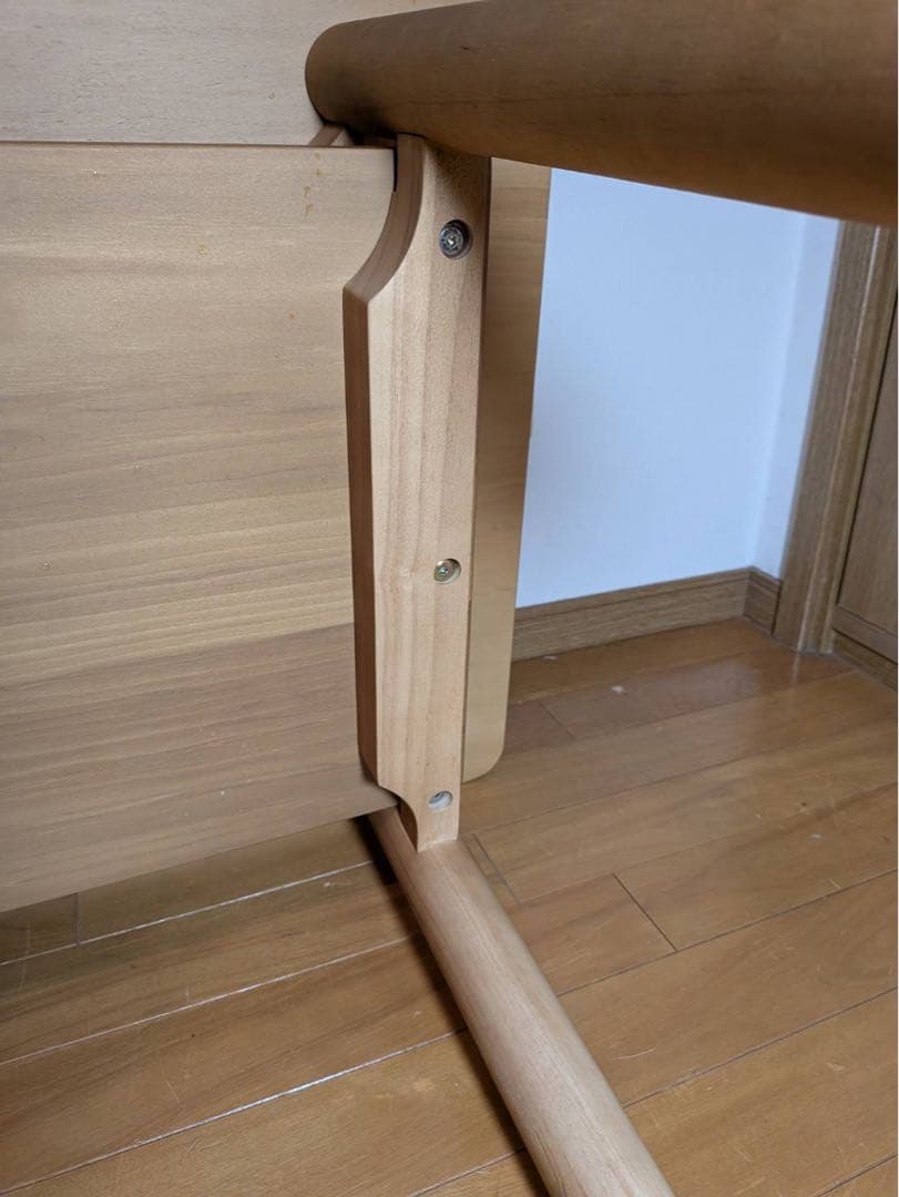 ■送料込■無印良品 木製ミドルテーブル オーク材 ローテーブル センター机