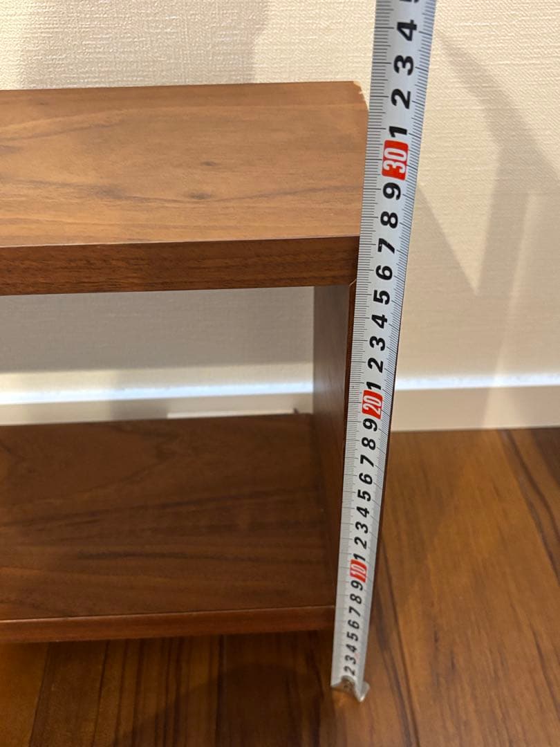 【無印良品】収納ベッド セミダブル ウォールナット　廃盤　ヘッドボード付　送料込