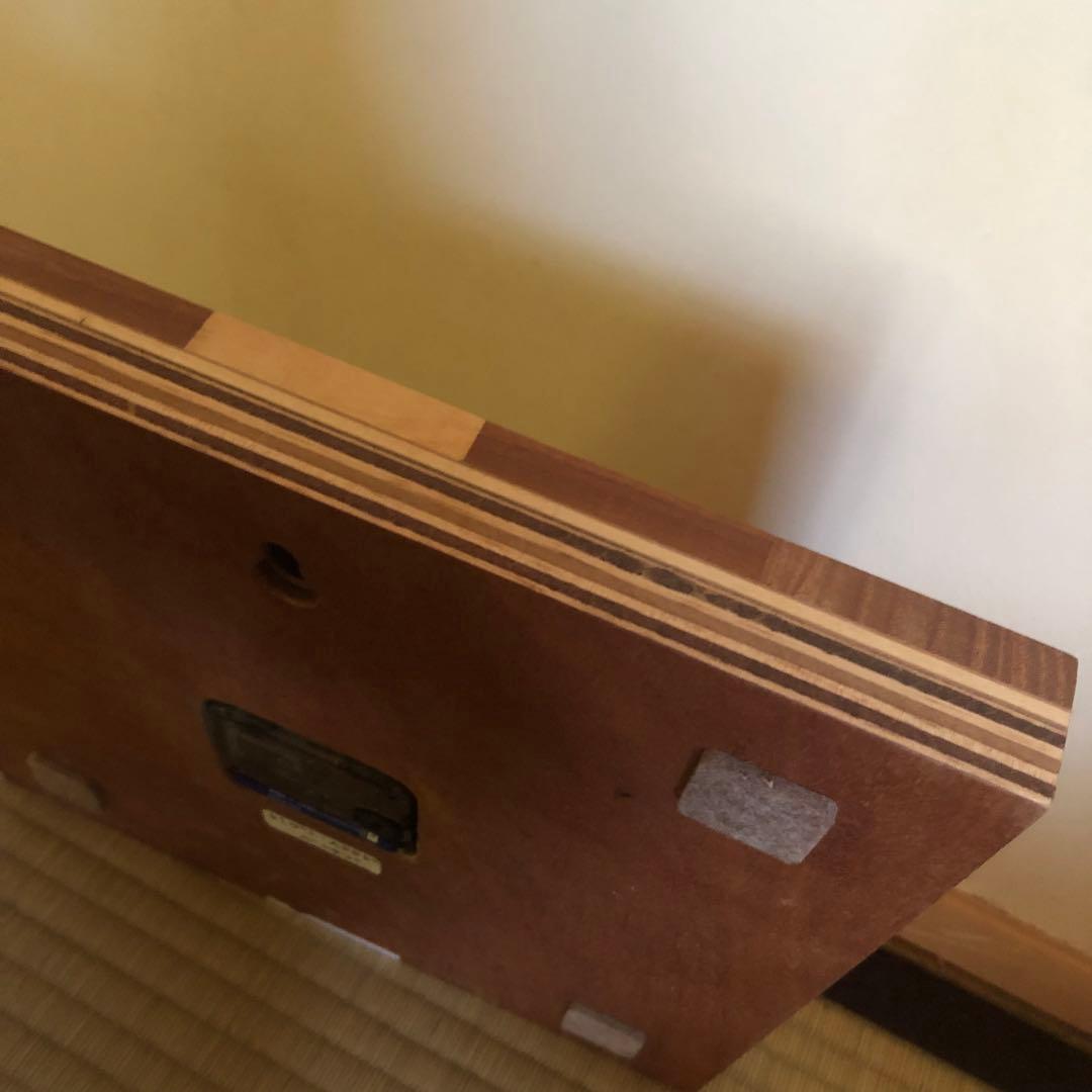 AkihiroWoodworks デザイナー掛け時計センダンムクロジベニタブ