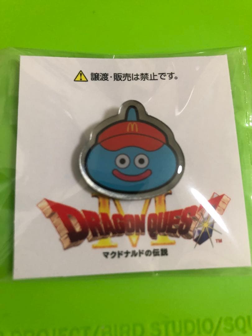 ドラゴンクエスト マクドナルド スライム ピンバッジ - メルカリ