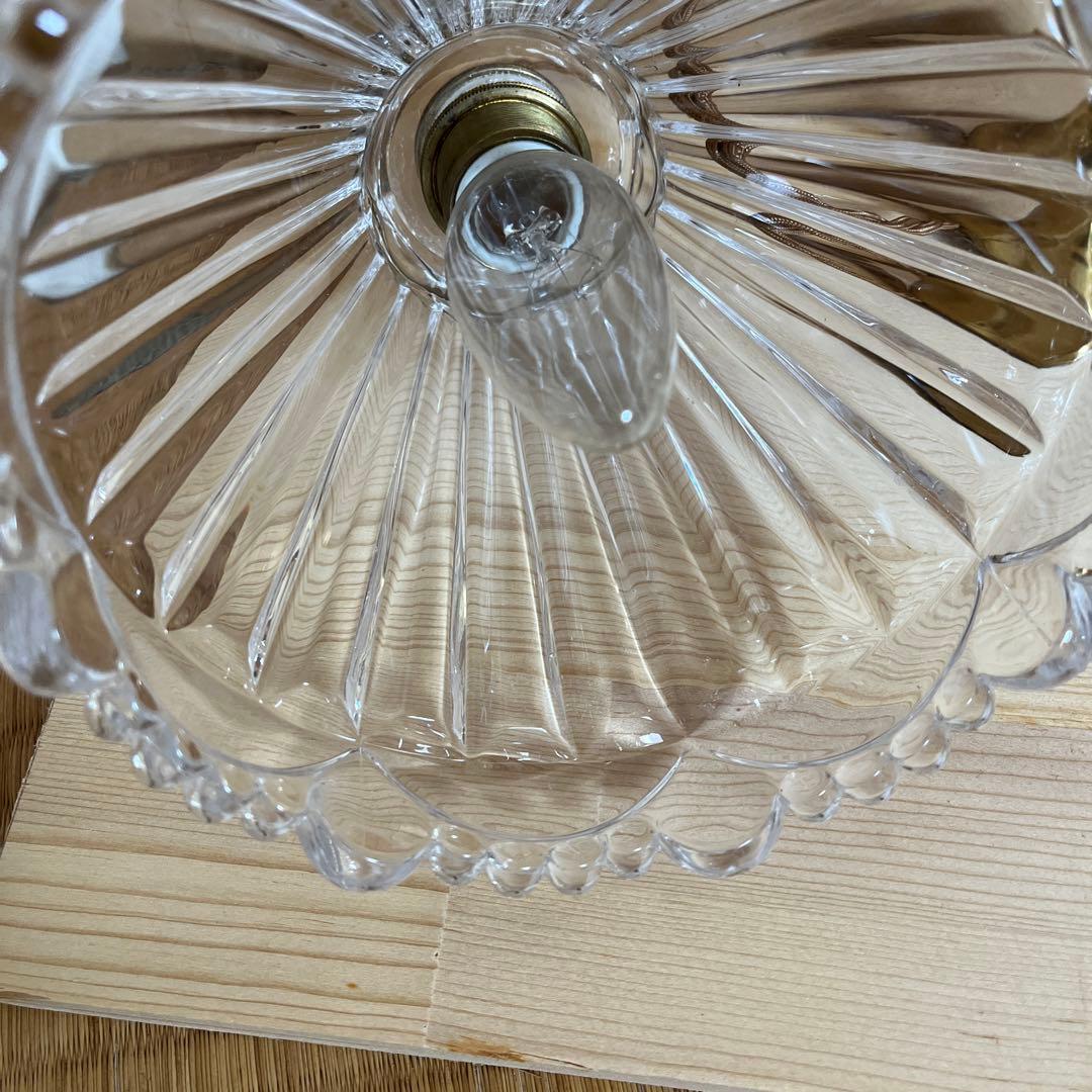 ランプシェード　ペンダントライト　真鍮　アンティーク調　ガラスランプシェード