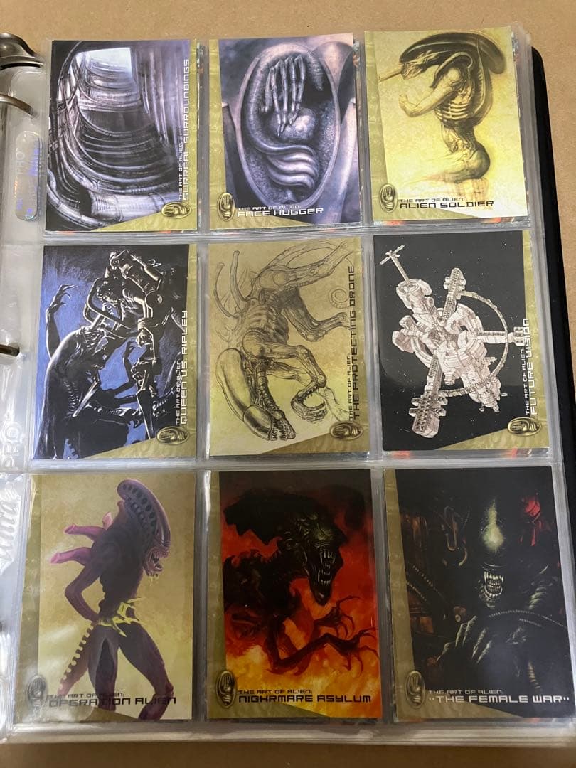 当時物 エイリアン トレーディングカード バインダーレアカード含む155