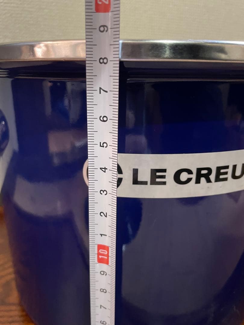 ル・クルーゼ　未使用　ストックポット　寸胴鍋　青