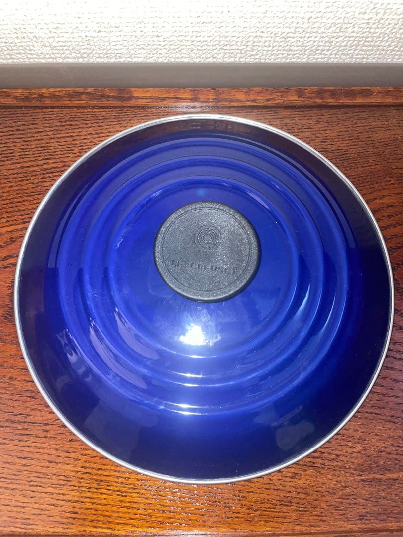 ル・クルーゼ　未使用　ストックポット　寸胴鍋　青