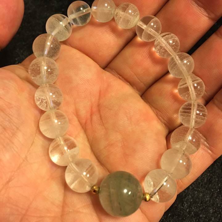 ファントムクォーツ（１４ｍｍ珠グリーンファントム１玉）