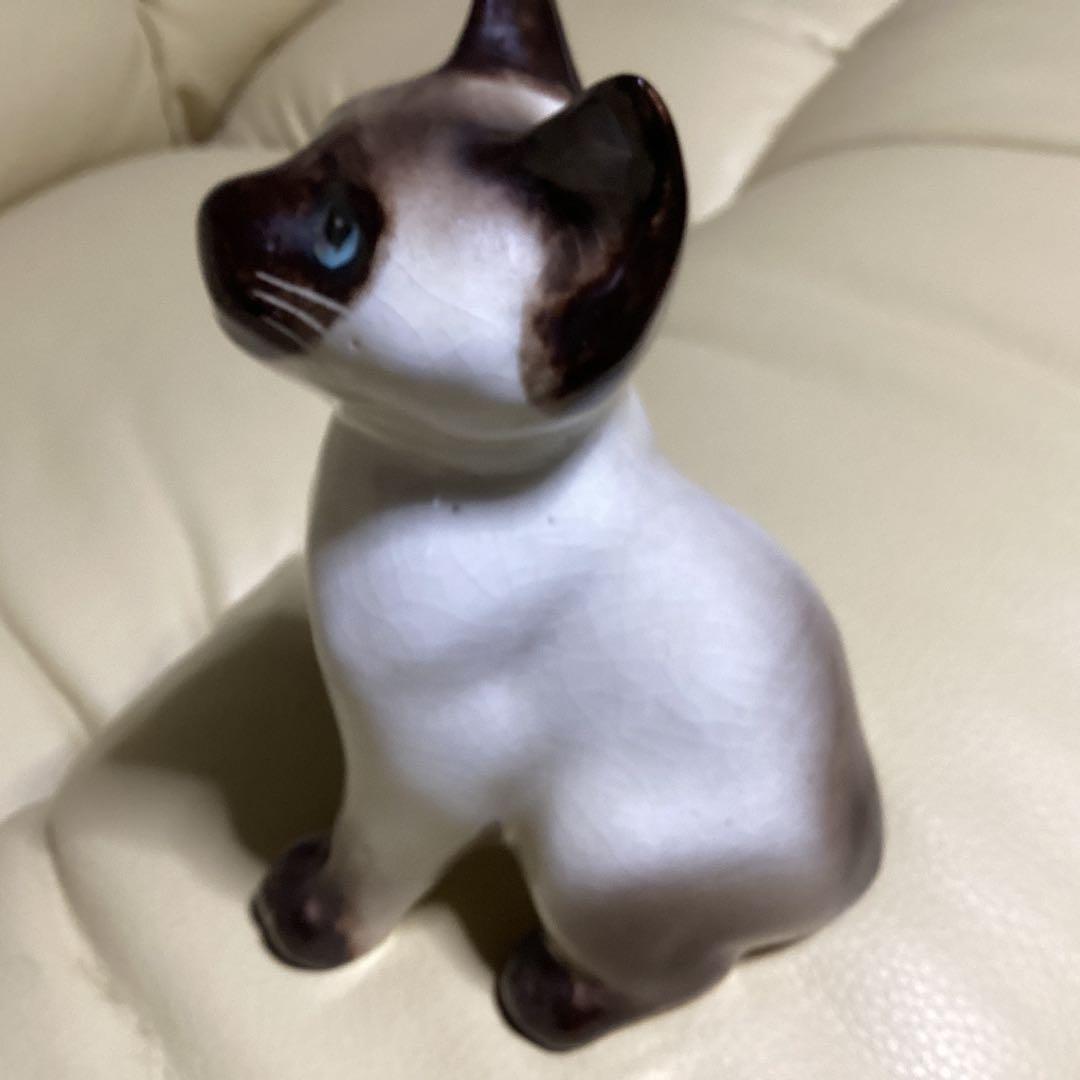 レア　シャム猫 高さ約１６cmケンジントンナンバー12の子　瞳が描かれている