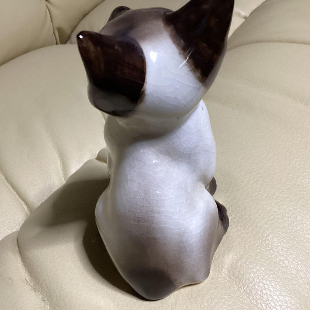 レア　シャム猫 高さ約１６cmケンジントンナンバー12の子　瞳が描かれている