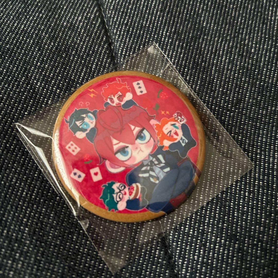 ディズニー ツイステ リドル・ローズハート バースデー 缶バッジ