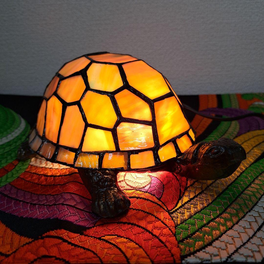♡ステンドグラス 亀ランプ 新品♡ - メルカリ