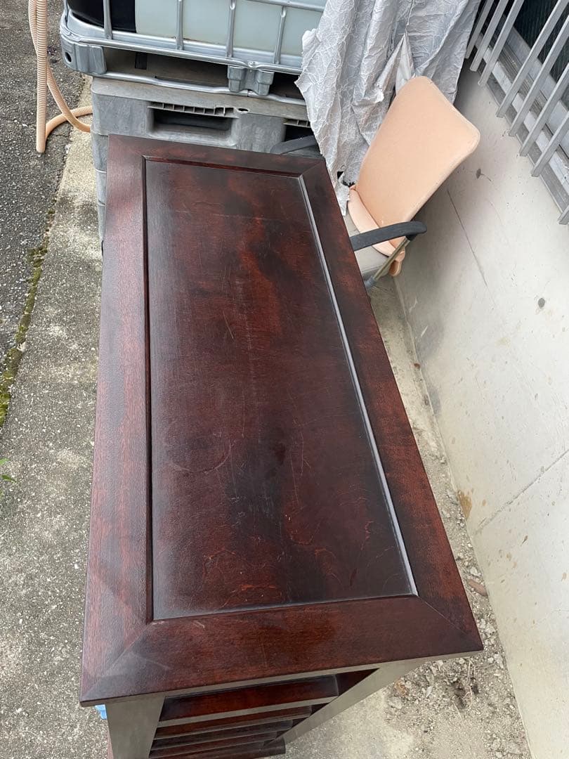 松本民芸家具 茶箪笥 和モダン 和家具 古民家 茶棚　松本民芸家具シールあり