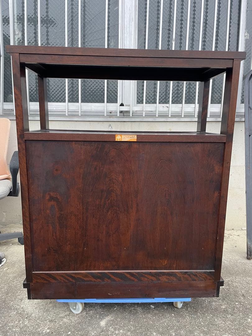 松本民芸家具 茶箪笥 和モダン 和家具 古民家 茶棚　松本民芸家具シールあり