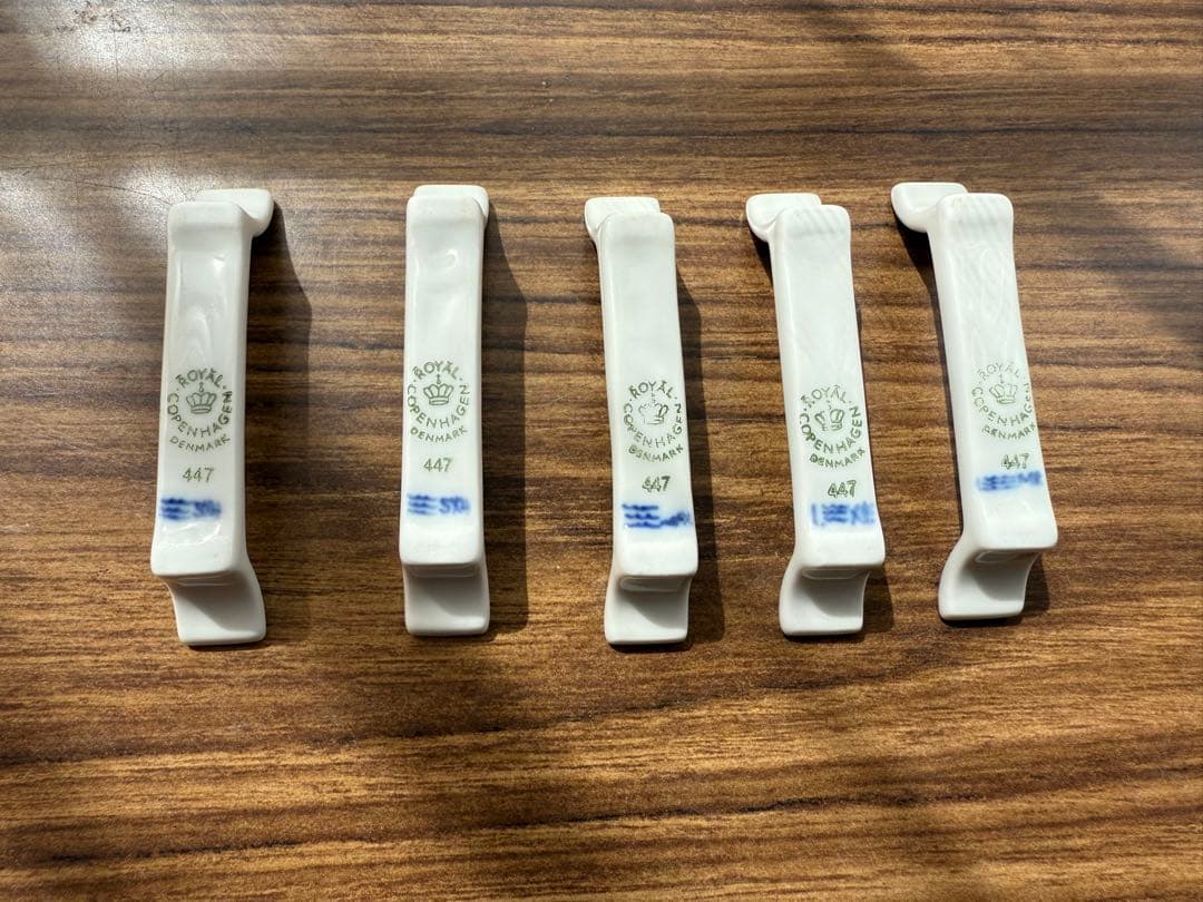   箸置き 5個セット　カラトリー　ブルー