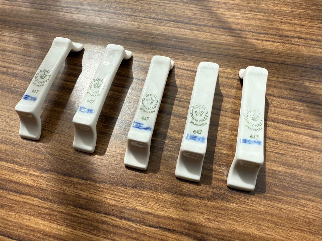   箸置き 5個セット　カラトリー　ブルー