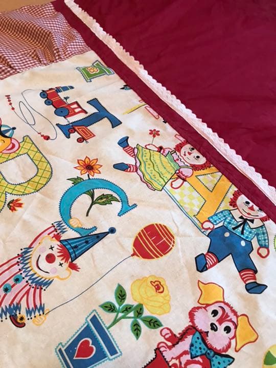 最終値下ビンテージラガディアン&アンディハンドメイドマルチカバー182×147位