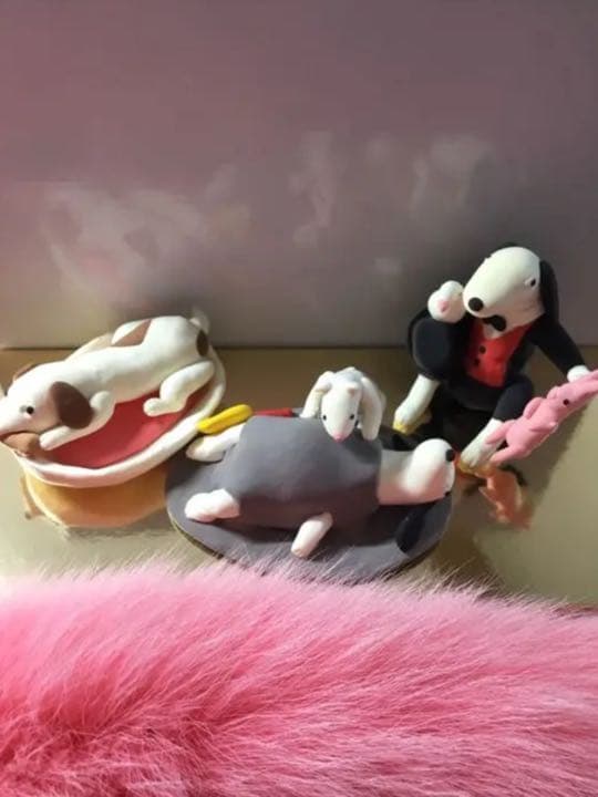 ️❤️️エンジェルクレイ「犬の手品師」粘土細工❤️新品未使用