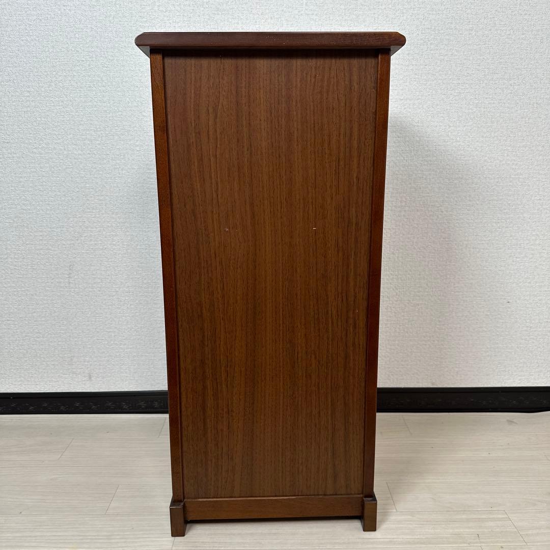 美品 カリモク コロニアル 電話台 FAX台 飾り棚 花台 キャビネット※i4※