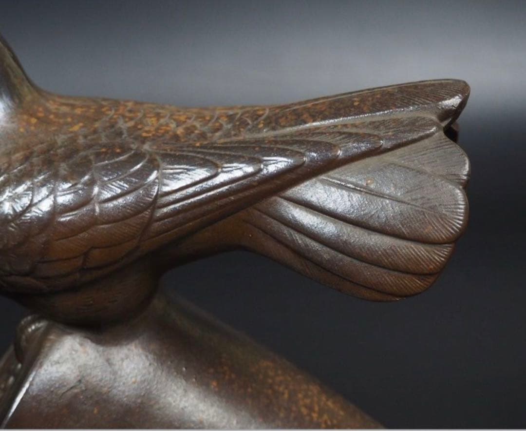 送料無料 昭和の名工 木村友敬作 胡麻備前 鳩置物 - メルカリ