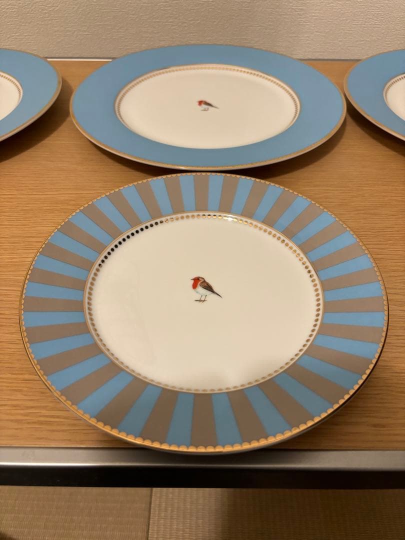 PiP Studio プレート3枚セット 小鳥 バード ピップスタジオ