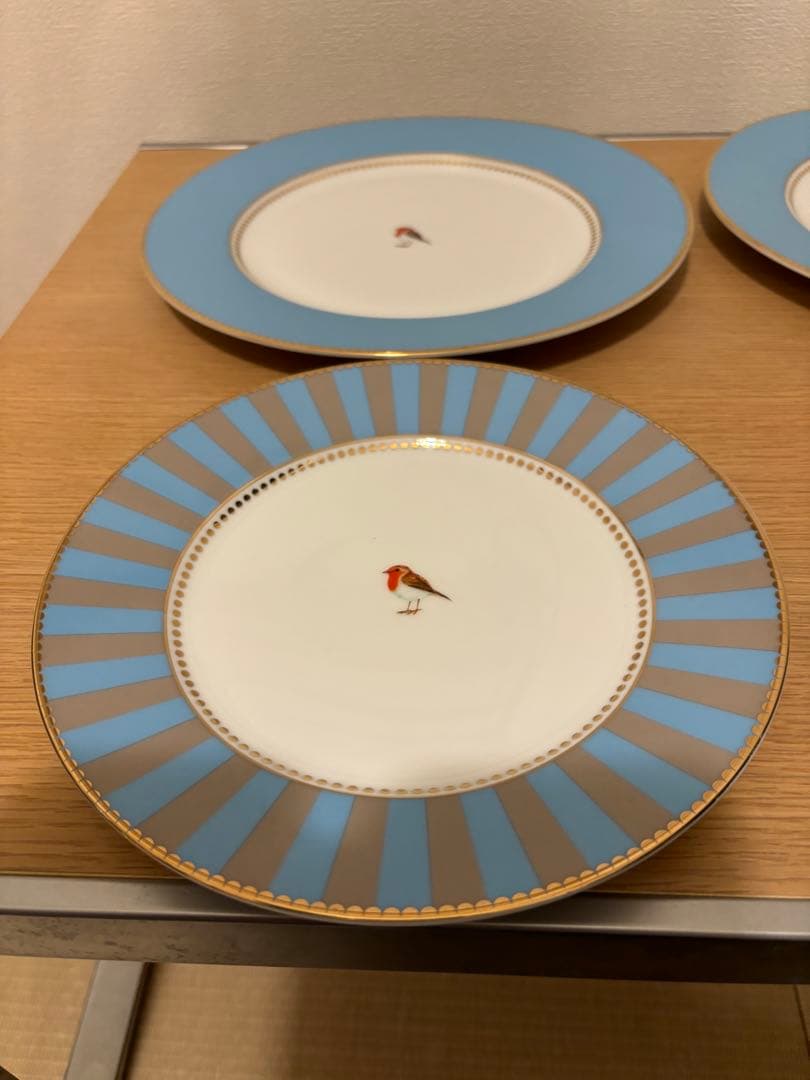 PiP Studio プレート3枚セット 小鳥 バード ピップスタジオ