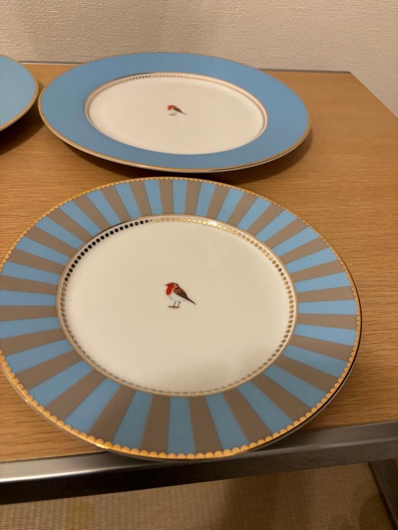 PiP Studio プレート3枚セット 小鳥 バード ピップスタジオ