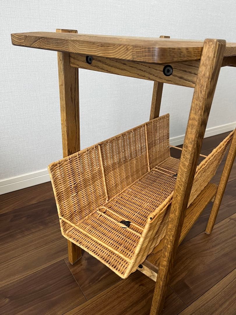 お値下げしました　モモナチュラル　momo natural ラタンサイドテーブル