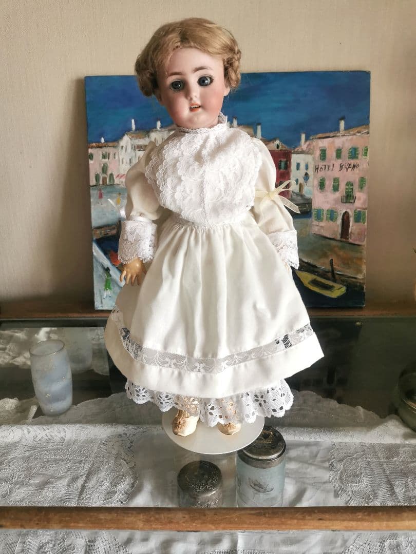 アンティークビスクドール シモン＆ハルビック 動く12関節 編込髪