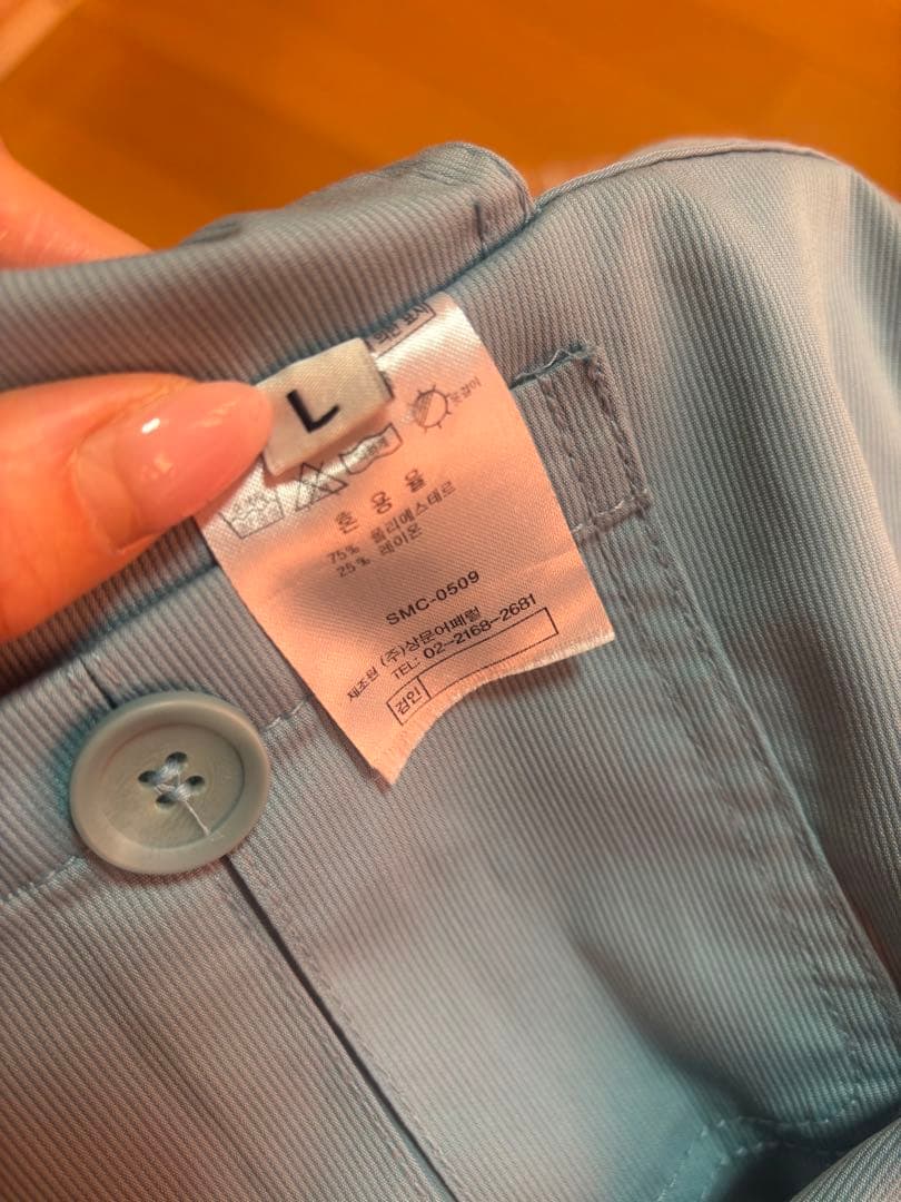 GIANFRANCO FERRE 大韓航空　水色エプロン