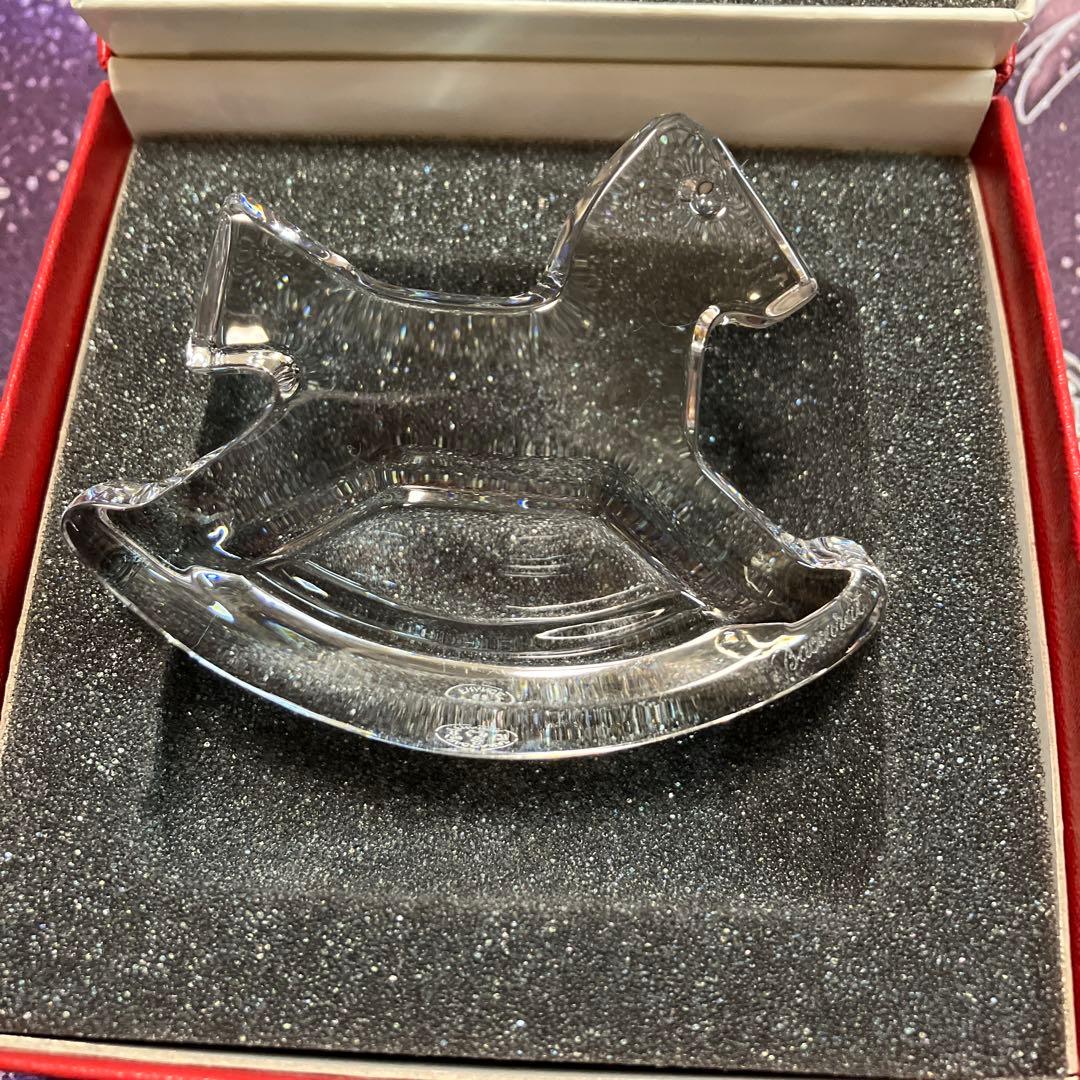 Baccarat バカラ 馬 ロッキングホース クリスタル 置き物