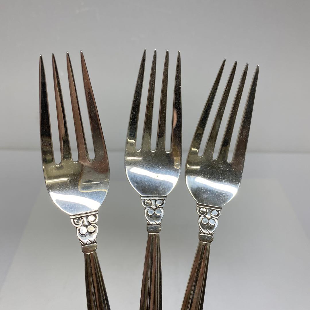 ジョージジェンセン　sterling ディナーフォーク6本　354g