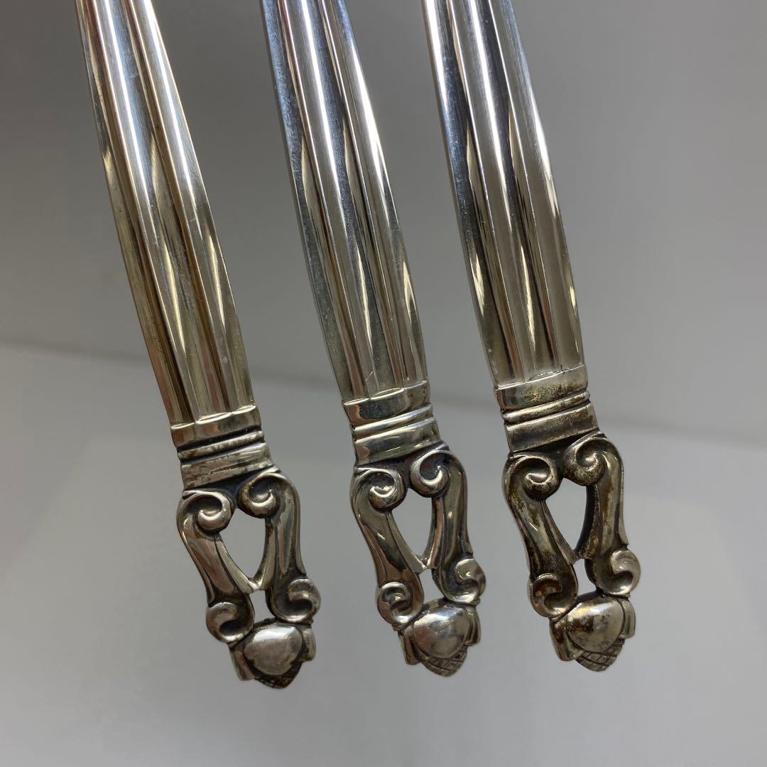 ジョージジェンセン　sterling ディナーフォーク6本　354g