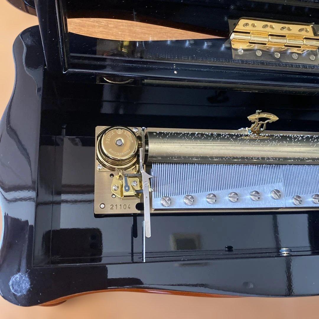 リュージュオルゴール　カノン　144弁　ホワイトローズ　スイス製　廃盤品　希少