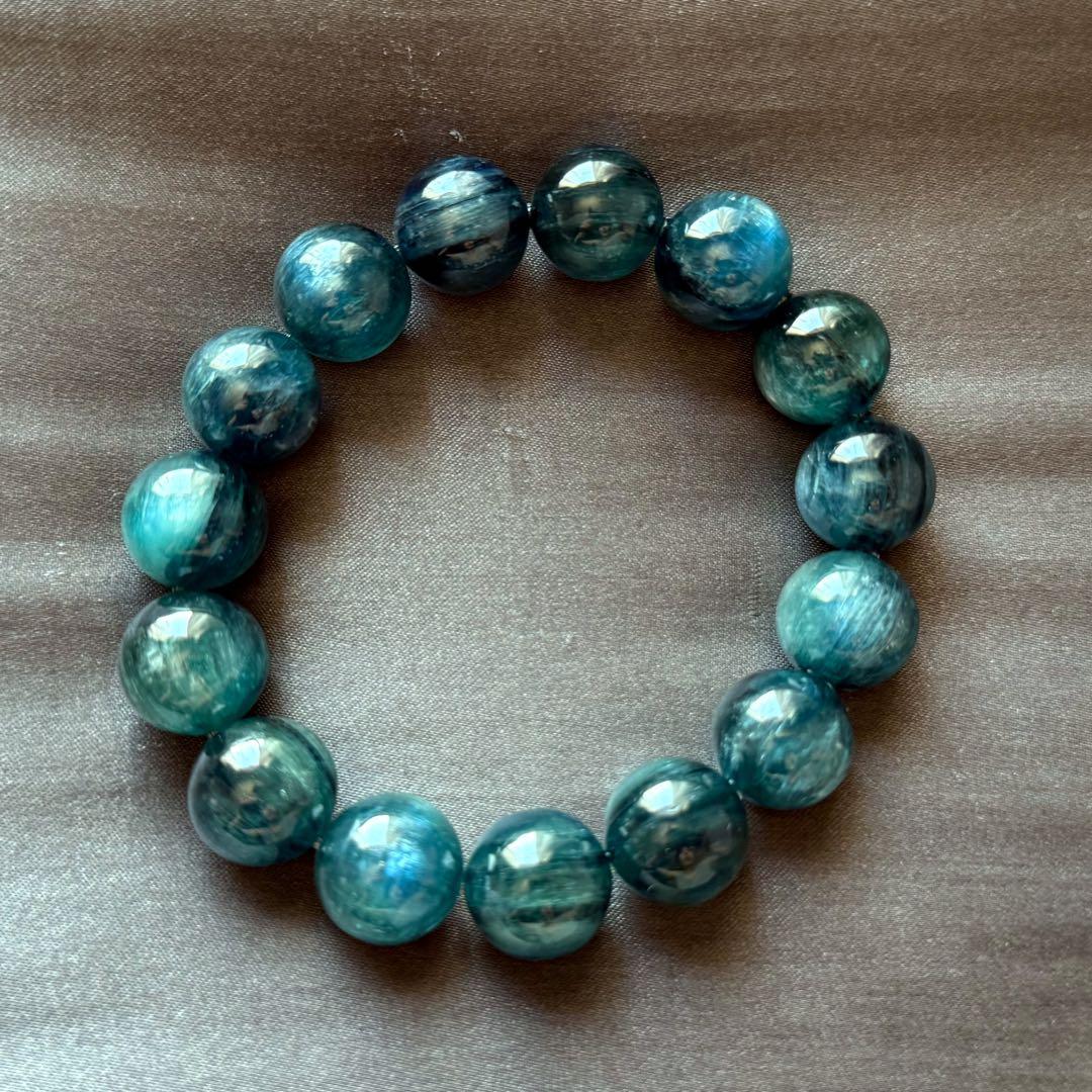 【希少•大玉•レア・天然無処理】最高品質グリーンカイヤナイト年始セール