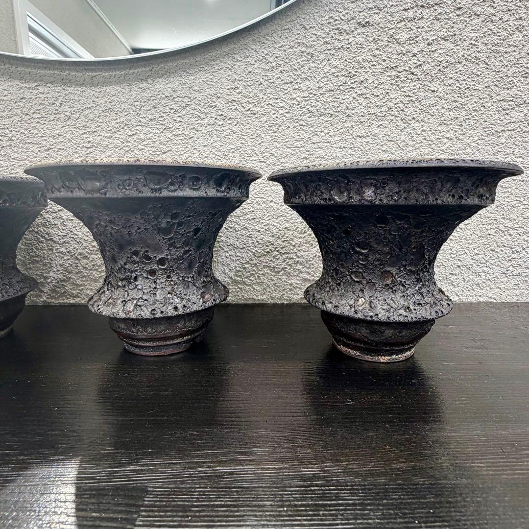 カタチ製作所Mederupot ドリッパー M クレーターブラック　4つセット