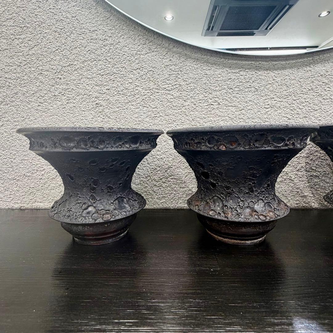 カタチ製作所Mederupot ドリッパー M クレーターブラック　4つセット