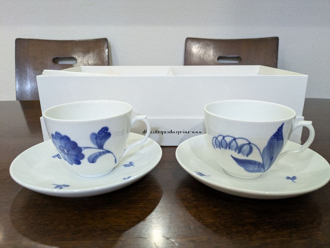 【未使用】ロイヤルコペンハーゲン　BIue Fluted Plain