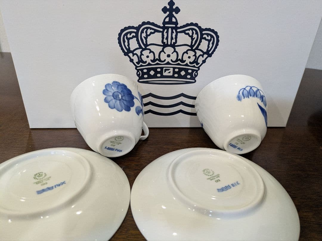 【未使用】ロイヤルコペンハーゲン　BIue Fluted Plain