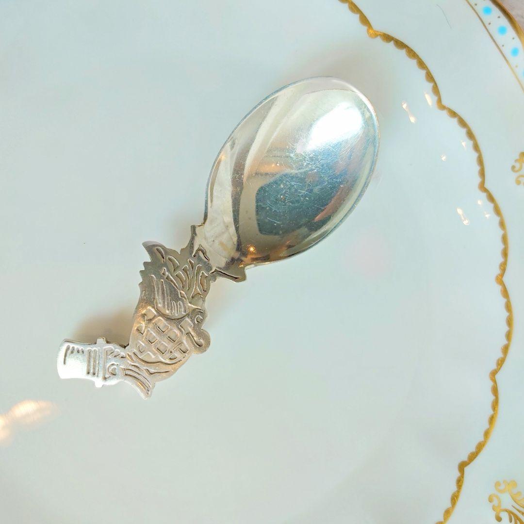 純銀製　ティーキャディースプーン　ウェブスター　アメリカ製　茶匙　16.5g