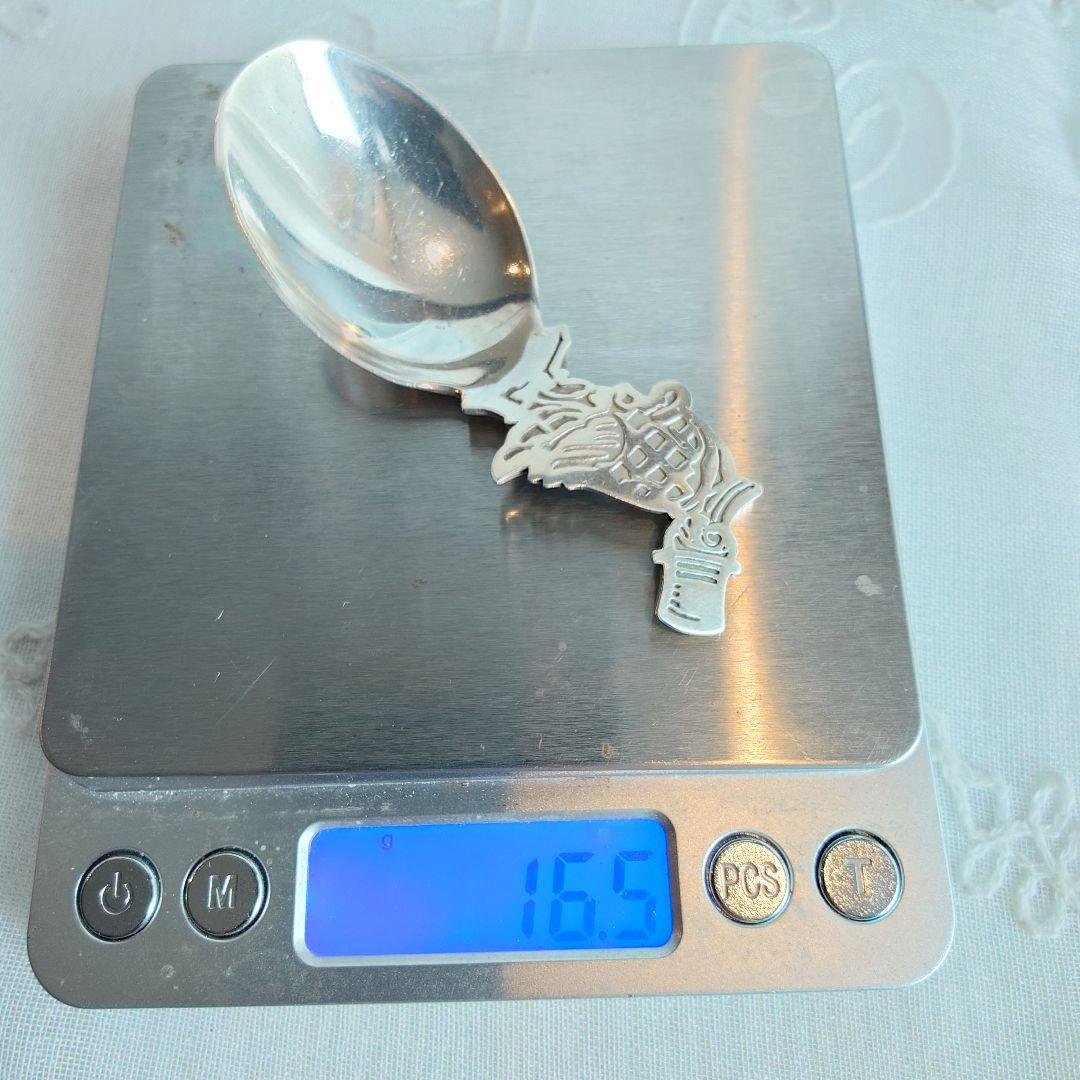純銀製　ティーキャディースプーン　ウェブスター　アメリカ製　茶匙　16.5g