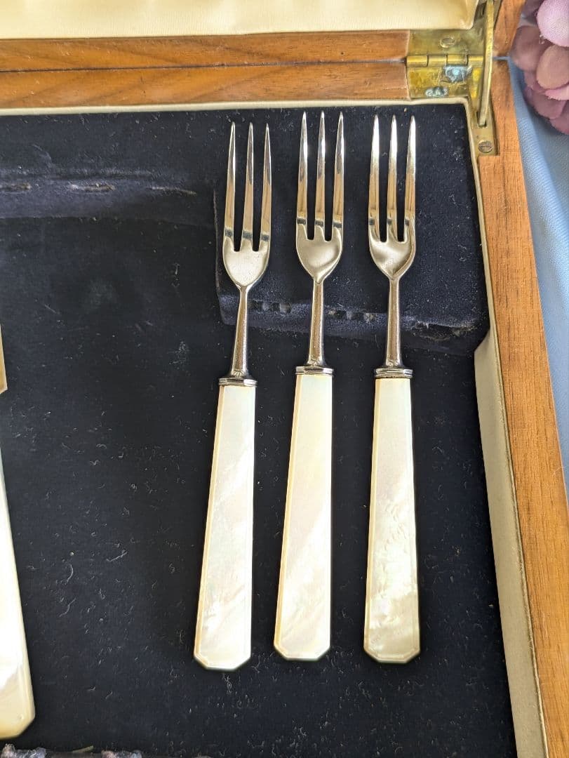 英国 アンティークカトラリー FIRTH STAINLESS マザーオブパール